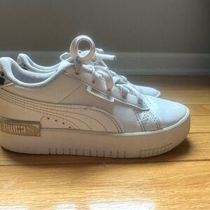Puma White Classic Sneakers Leather Low-Top
